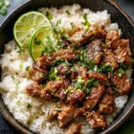 Steak-em Over Rice